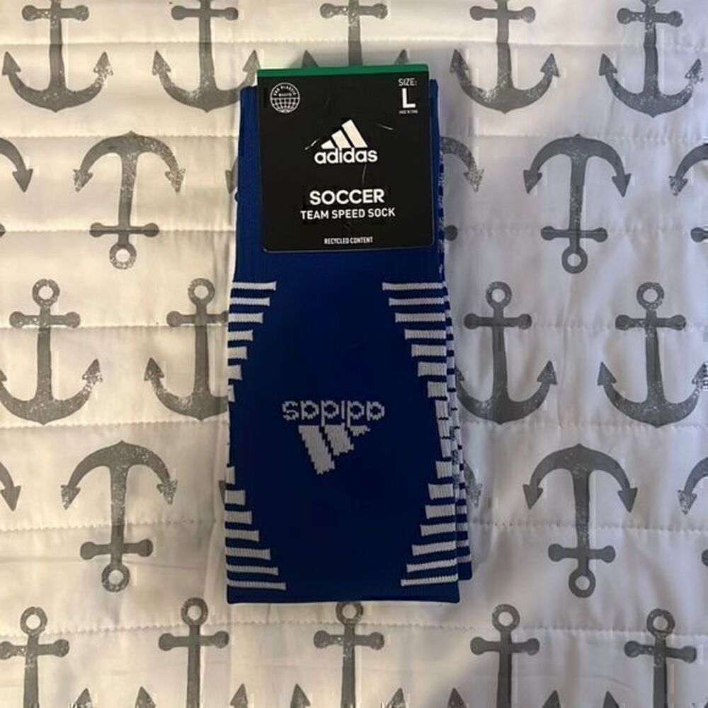 New adidas soccer team speed socks size L